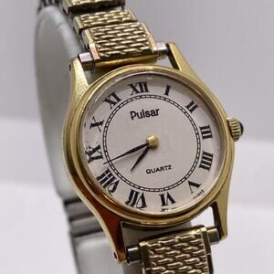 Pulsar By Seiko Womens Vintage Stretch Band Watch Works New Battery